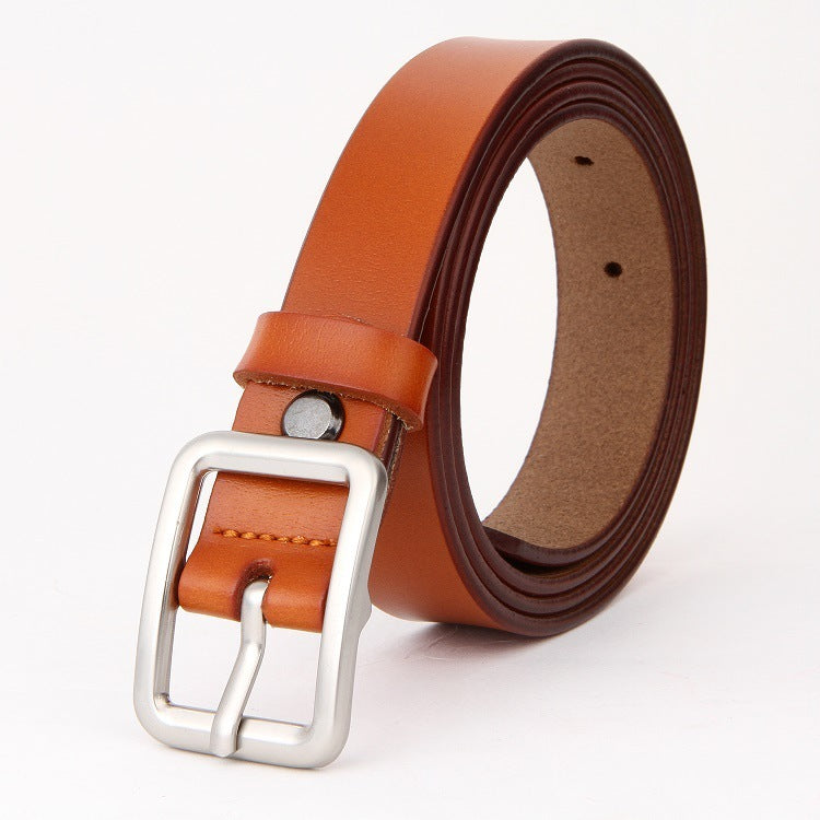 Two-layer Cowhide Women's Belt