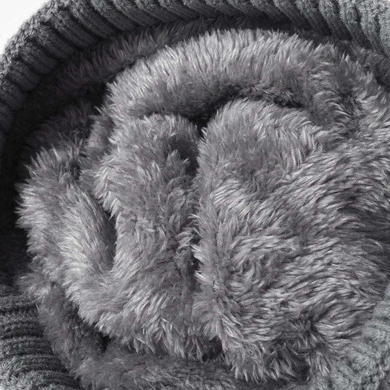 Cable knit pompom hat - view 4
