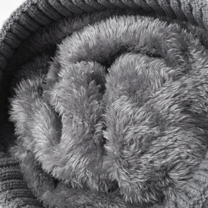 Cable knit pompom hat - view 4