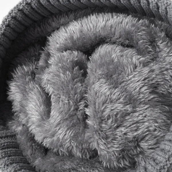 Cable knit pompom hat - view 4