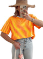 Women's Striped Colour-Block Pullover