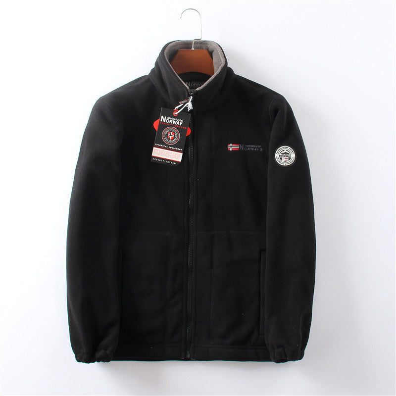 Mens Double-sided Polar Fleece Jacket