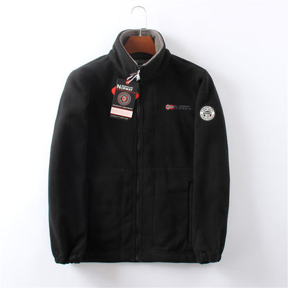 Mens Double-sided Polar Fleece Jacket