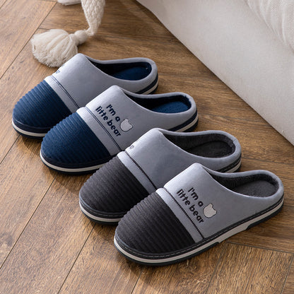 Men's Indoor Warm Non Slip Cotton Slippers