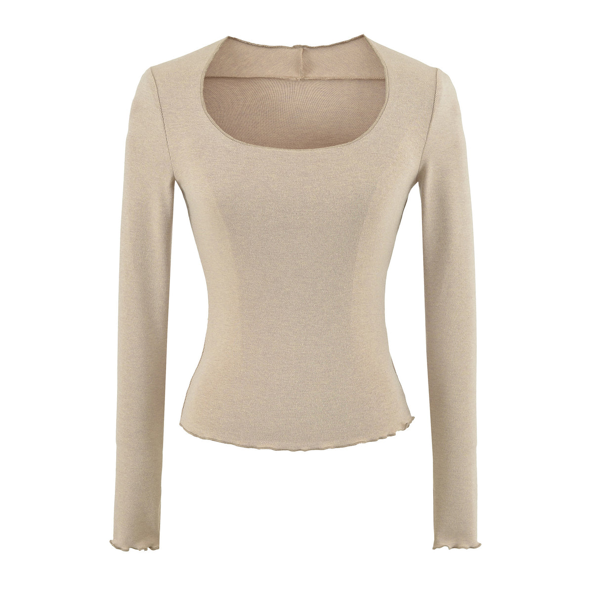 Women's U-Neck Long Sleeve T-Shirt