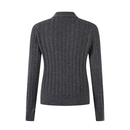 Neck Long Sleeve Knitwear Women's Versatile Pullover Basic Sweater