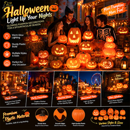 Halloween Pumpkin Lantern Luminous Prop – 1PC