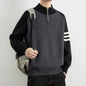 Mock Neck Zipper Knit Sweater