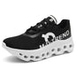 Breathable Mesh Running Shoes for Men with Shock Absorption and Flyknit Upper - Athletic Sneakers