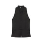 Slimming rope knot short skirt style hemline vest top for women