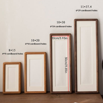 Solid Wood Desk Photo Frame - Black Walnut & Teak Finish