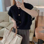 Style Casual Solid Color Cable Knit Sleeveless Women's Vest