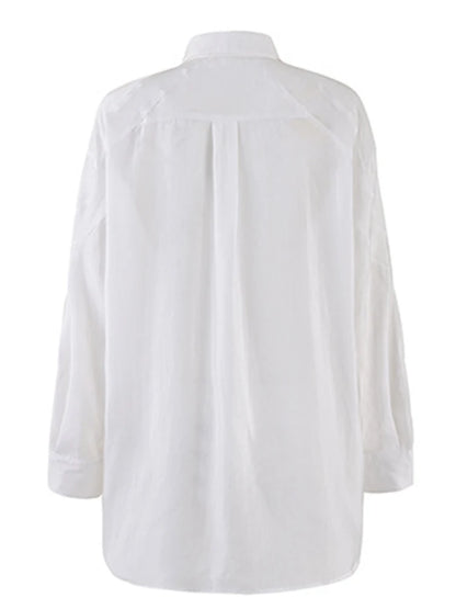 Women's Solid Casual Shirt - Long Sleeve