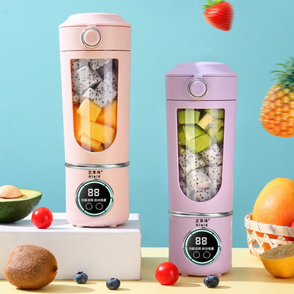 High-end juicer household crushed ice juicer cup USB charging portable juicer outdoor travel cup 12 dollars