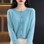 Osmanthus needle wool sweater women's knitted cardigan