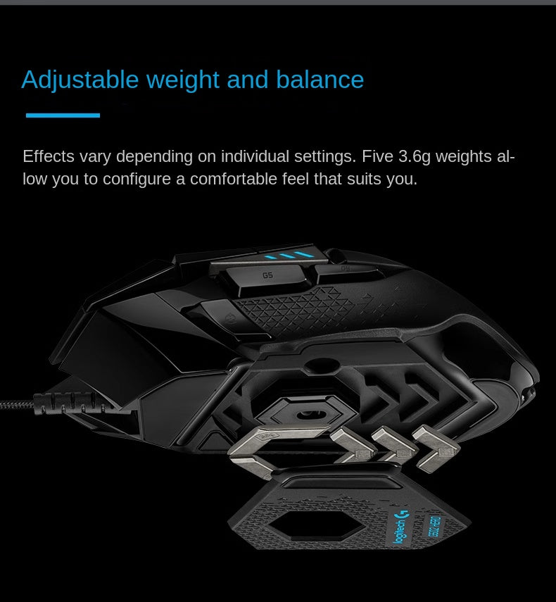 Logitech G502Hero Dominator Cable Gaming Mouse