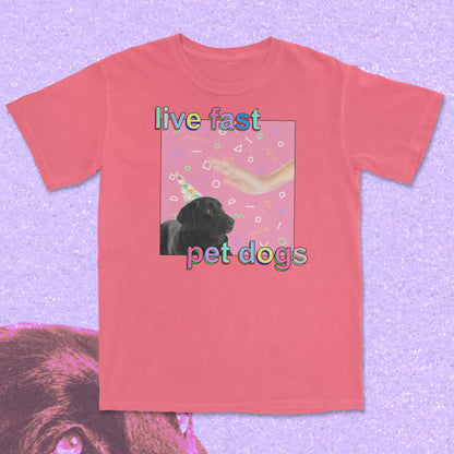 live fast pet dogs - t-shirt