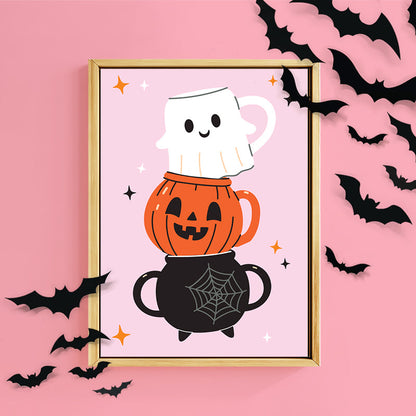 SPOOKY CUPS PRINT
