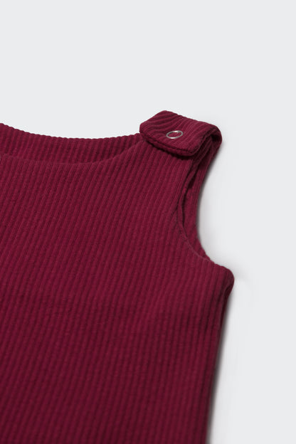 Claret Red Dungarees