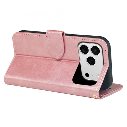 Coque Portefeuille en Cuir avec Étui à Rabat pour iPhone 17 Series