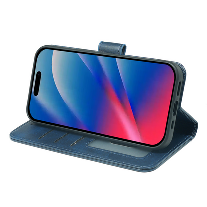 Coque Portefeuille en Cuir avec Étui à Rabat pour iPhone 17 Series