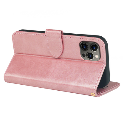 Étui Portefeuille en Cuir avec Rabat pour iPhone 12 Series, avec Porte-Cartes