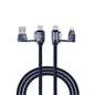 4 in 1 Multi Fast Charging Cable 60w - USB A/C to Lightning & USB C - 1.2m (VD-DCS03)