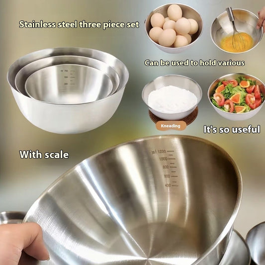 Stainless Steel Mixing Basin for Egg Beating