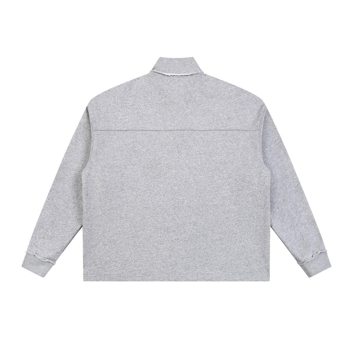 Half-Zip Rolled Edge Fleece Sweatshirt 450GSM