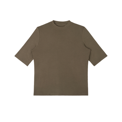 Womens Mock Neck Short Sleeve T-Shirt