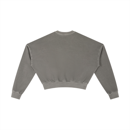 Waran Vintage Washed Cropped Sweatshirt