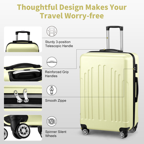 3-Piece ABS & PC Luggage Set