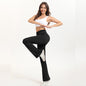 Seamless Threaded Yoga Flare Pants Womens