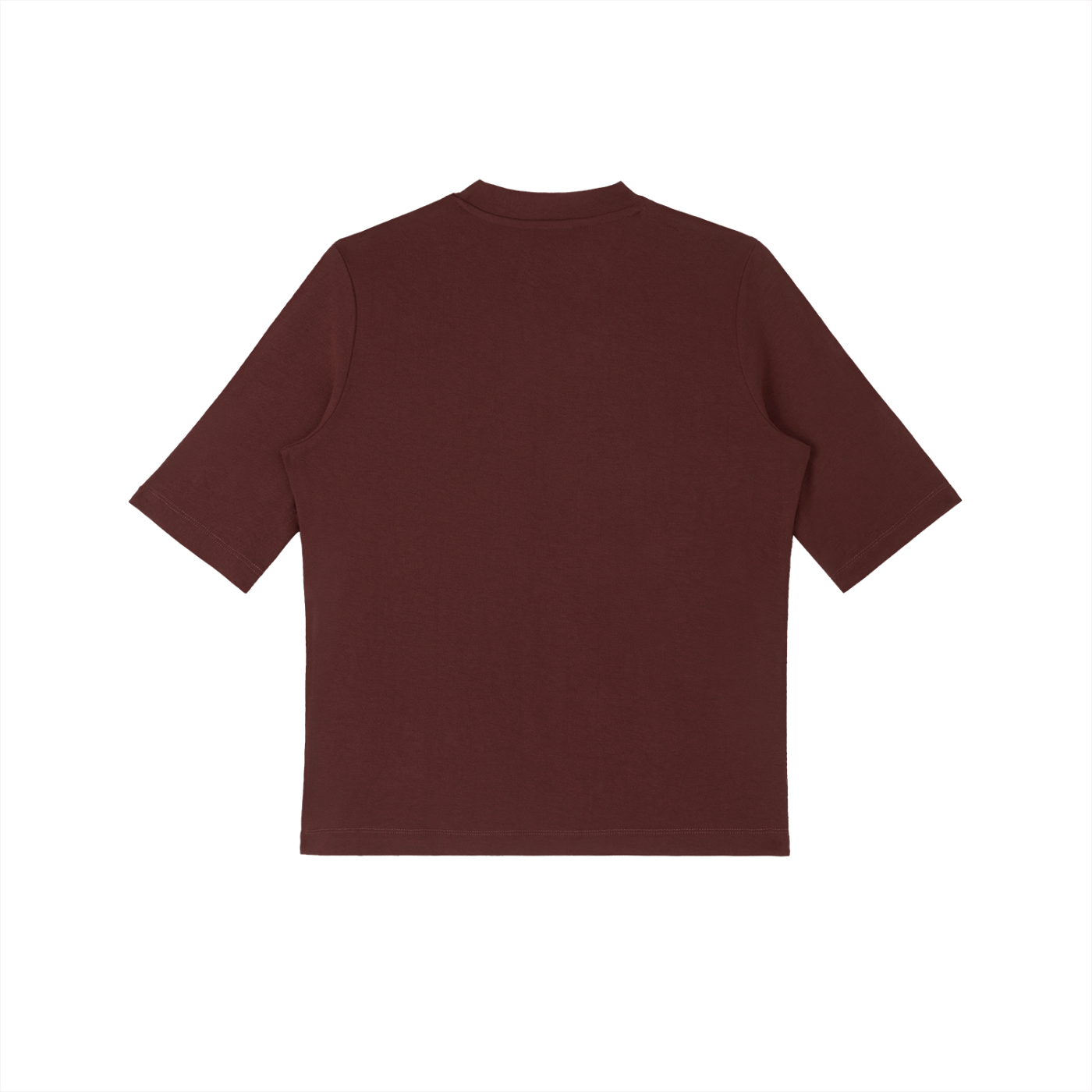 Womens Mock Neck Short Sleeve T-Shirt
