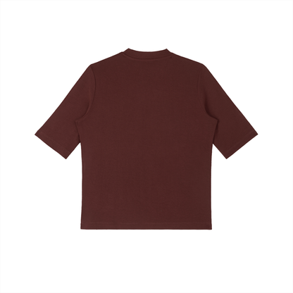 Womens Mock Neck Short Sleeve T-Shirt