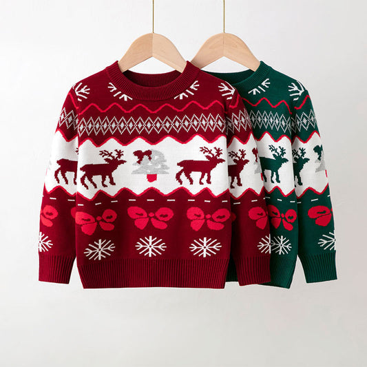Children's Christmas Deer Sweater Pullover