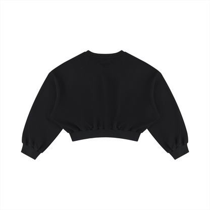 Women's Boxy Cropped Crewneck Sweatshirt