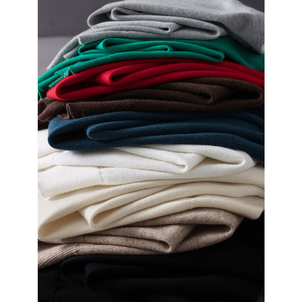 Womens Half High Collar Knitted Bottoming Shirt Sweater - Stuffs & Savers