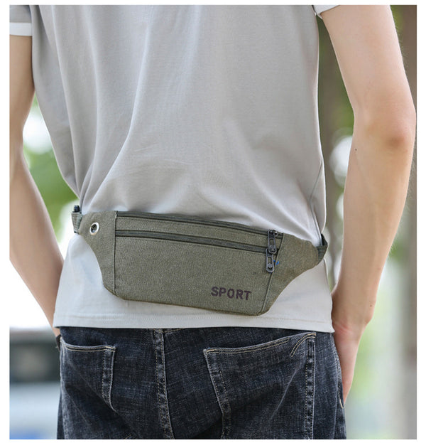 Men's Thick Canvas Messenger Bag - Stuffs & Savers