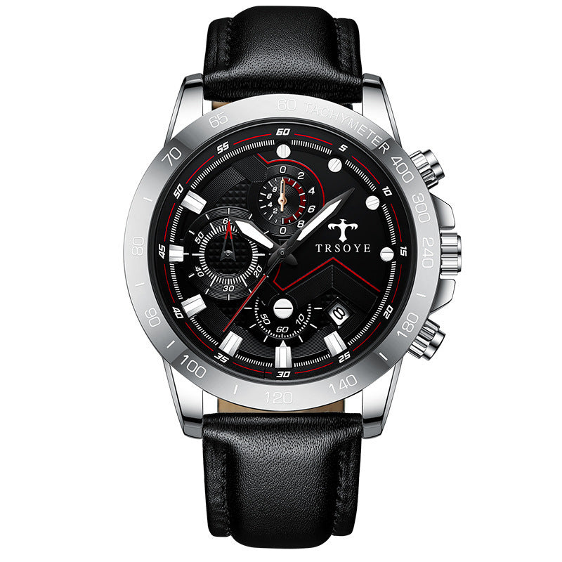 TRSOY Mens Waterproof Quartz Watch