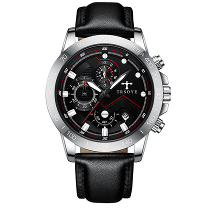 TRSOY Mens Waterproof Quartz Watch