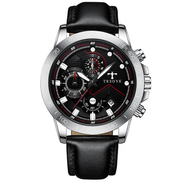 TRSOY Mens Waterproof Quartz Watch
