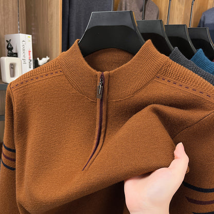 Half-Turtleneck Wool Sweater