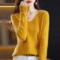 Women's Knitwear V-neck Pullover