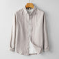 Men's Cotton Linen Long Sleeve Shirt