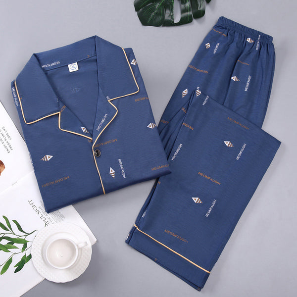 Ensemble de pyjama ample printemps et automne pour hommes