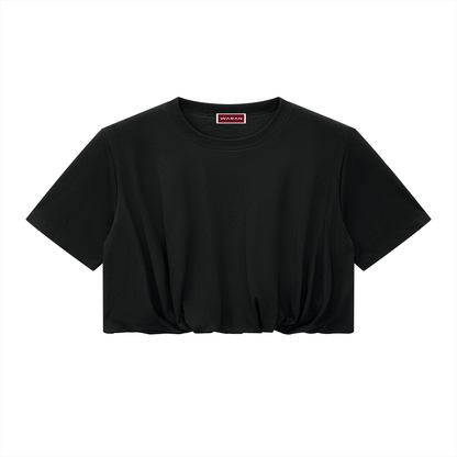 Women’s Crop Bubble Hem T-Shirt