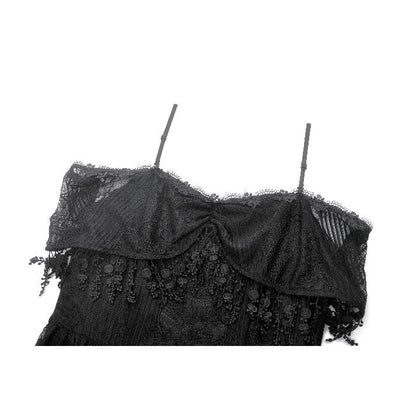 Dark in Love Soraya Gothic Lace High-Low Dress