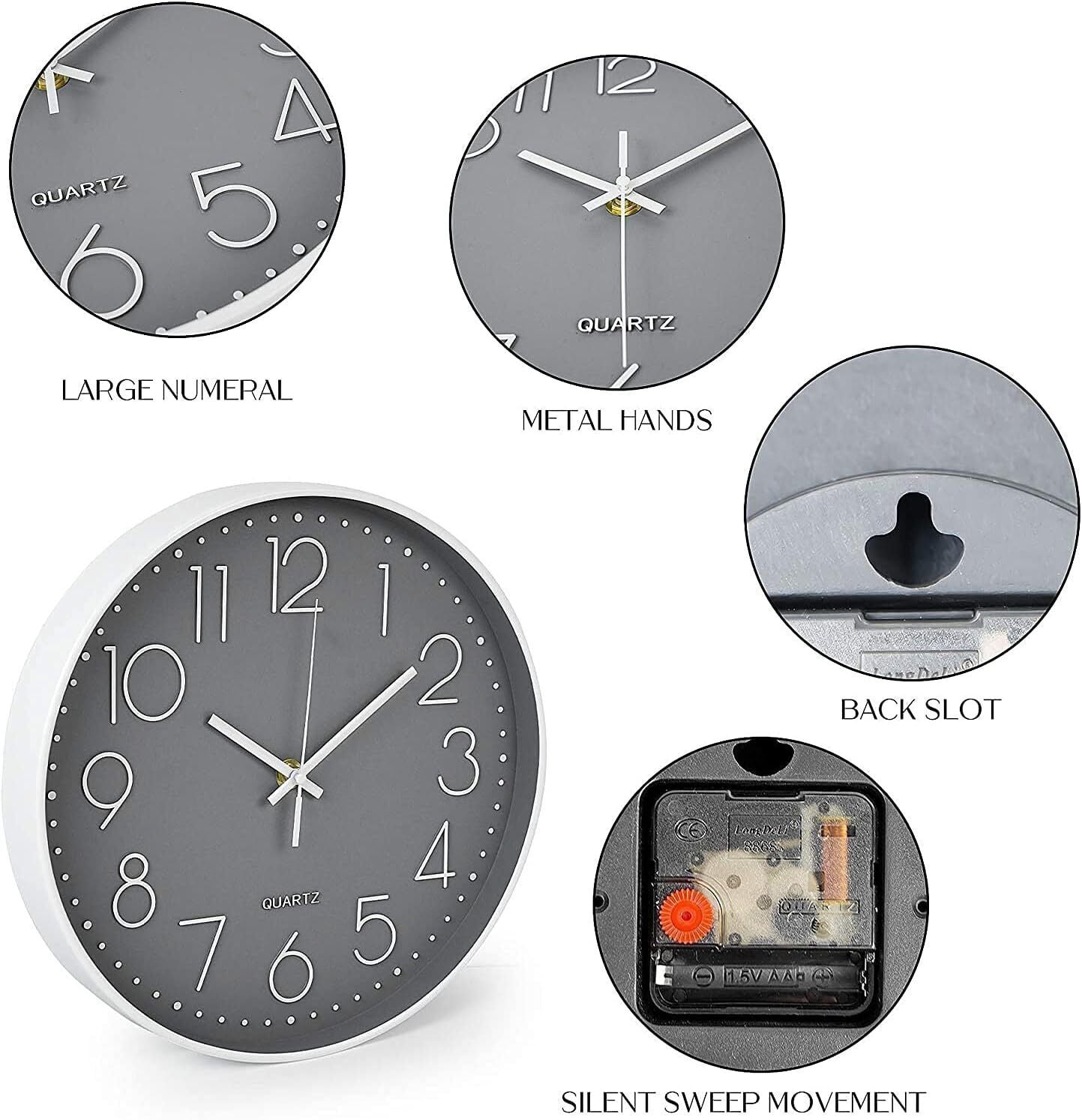 Silent Non Ticking Clock