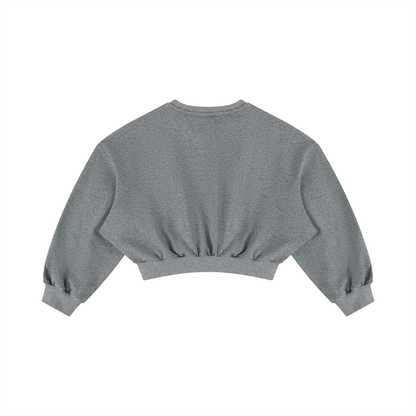 Women's Boxy Cropped Crewneck Sweatshirt